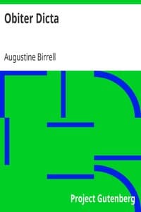 Obiter Dicta book cover