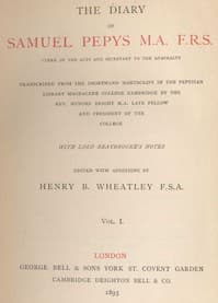Quotes and Images From The Diary of Samuel Pepys
