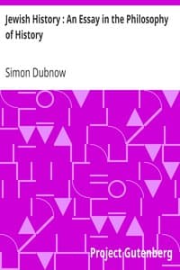 Jewish History: An Essay in the Philosophy of History