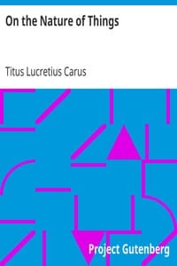 On the Nature of Things book cover