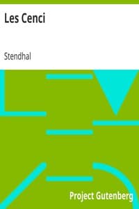 Les Cenci book cover