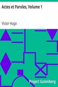 Actes et Paroles, Volume 1 book cover