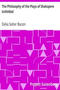 The Philosophy of the Plays of Shakspere Unfolded book cover