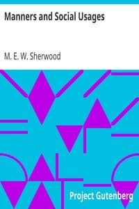 Manners and Social Usages book cover