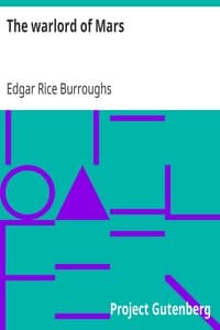 The warlord of Mars book cover