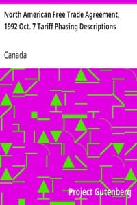North American Free Trade Agreement, 1992 Oct. 7 Tariff Phasing Descriptions