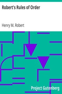 Robert's Rules of Order
Pocket Manual of Rules of Order for Deliberative Assemblies