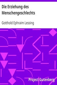 Die Erziehung des Menschengeschlechts book cover