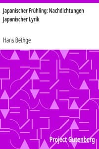Japanischer Frühling: Nachdichtungen Japanischer Lyrik book cover
