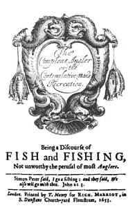 The Complete Angler 1653 book cover