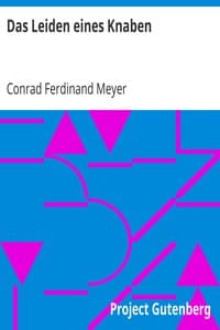 Das Leiden eines Knaben book cover
