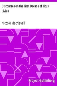 Discourses on the First Decade of Titus Livius book cover