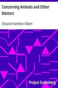 Concerning Animals and Other Matters book cover