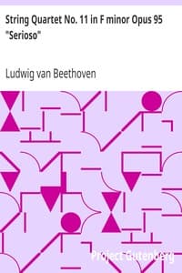String Quartet No. 11 in F minor Opus 95 "Serioso" book cover