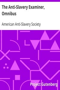 The Anti-Slavery Examiner, Omnibus book cover