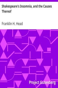 Shakespeare's Insomnia, and the Causes Thereof book cover