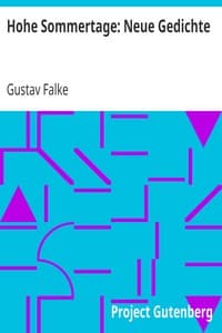 Hohe Sommertage: Neue Gedichte book cover