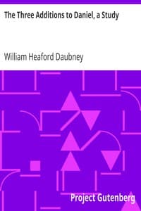 The Three Additions to Daniel, a Study book cover