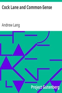 Cock Lane and Common-Sense book cover