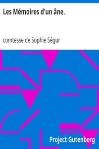 Les Mémoires d'un âne. book cover