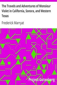 The Travels and Adventures of Monsieur Violet in California, Sonora, and Western Texas book cover