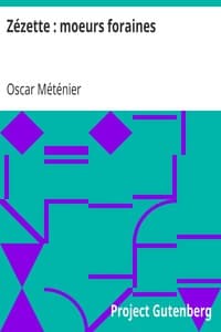 Zézette: moeurs foraines book cover