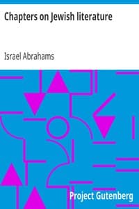 Chapters on Jewish literature