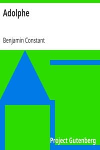 Adolphe book cover