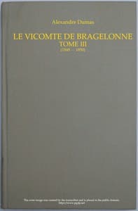 Le vicomte de Bragelonne, Tome III. book cover