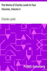 The Works of Charles Lamb in Four Volumes, Volume 4 book cover