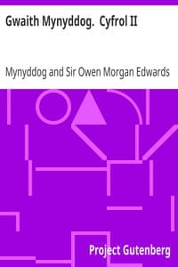 Gwaith Mynyddog.  Cyfrol II