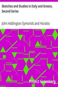Sketches and Studies in Italy and Greece, Second Series book cover