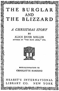 The Burglar and the Blizzard: A Christmas Story book cover