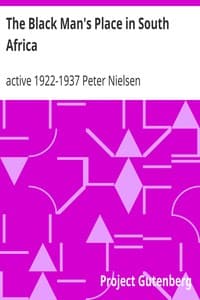 The Black Man's Place in South Africa book cover