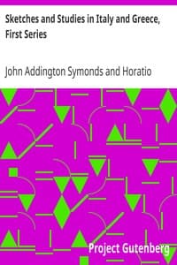 Sketches and Studies in Italy and Greece, First Series book cover