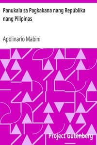 Panukala sa Pagkakana nang Repúblika nang Pilipinas book cover
