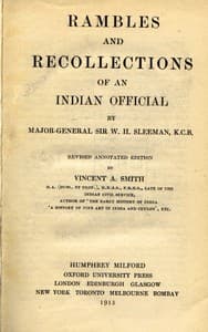Rambles and Recollections of an Indian Official book cover