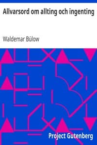 Allvarsord om allting och ingenting book cover