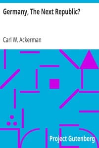 Germany, The Next Republic? book cover