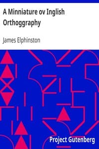 A Minniature ov Inglish Orthoggraphy book cover