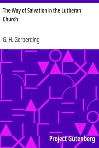 The Way of Salvation in the Lutheran Church