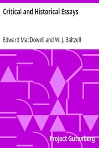 Critical and Historical Essays
Lectures delivered at Columbia University