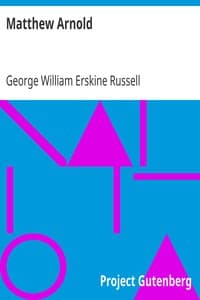 Matthew Arnold book cover