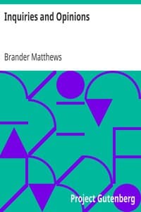 Inquiries and Opinions book cover