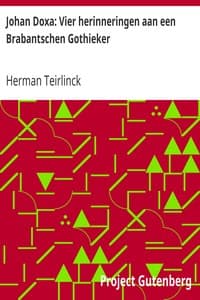 Johan Doxa: Vier herinneringen aan een Brabantschen Gothieker book cover