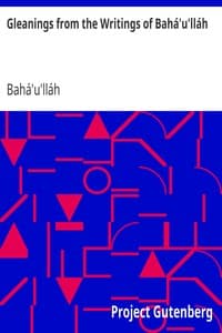 Gleanings from the Writings of Bahá'u'lláh book cover