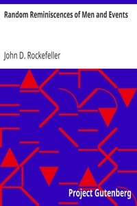 Random Reminiscences of Men and Events book cover