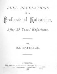 Full Revelations of a Professional Rat-catcher After 25 Years' Experience book cover