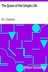 The Quest of the Simple Life book cover