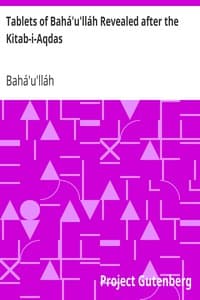 Tablets of Bahá'u'lláh Revealed after the Kitab-i-Aqdas book cover